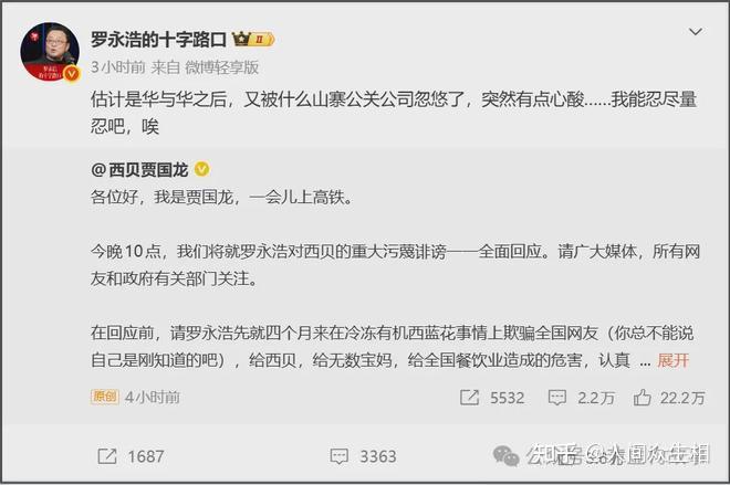 罗永浩心酸回应