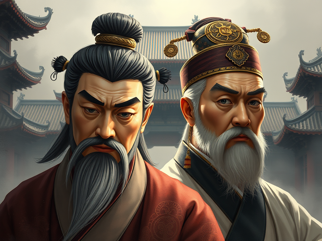 岳飞和文天祥的历史画像