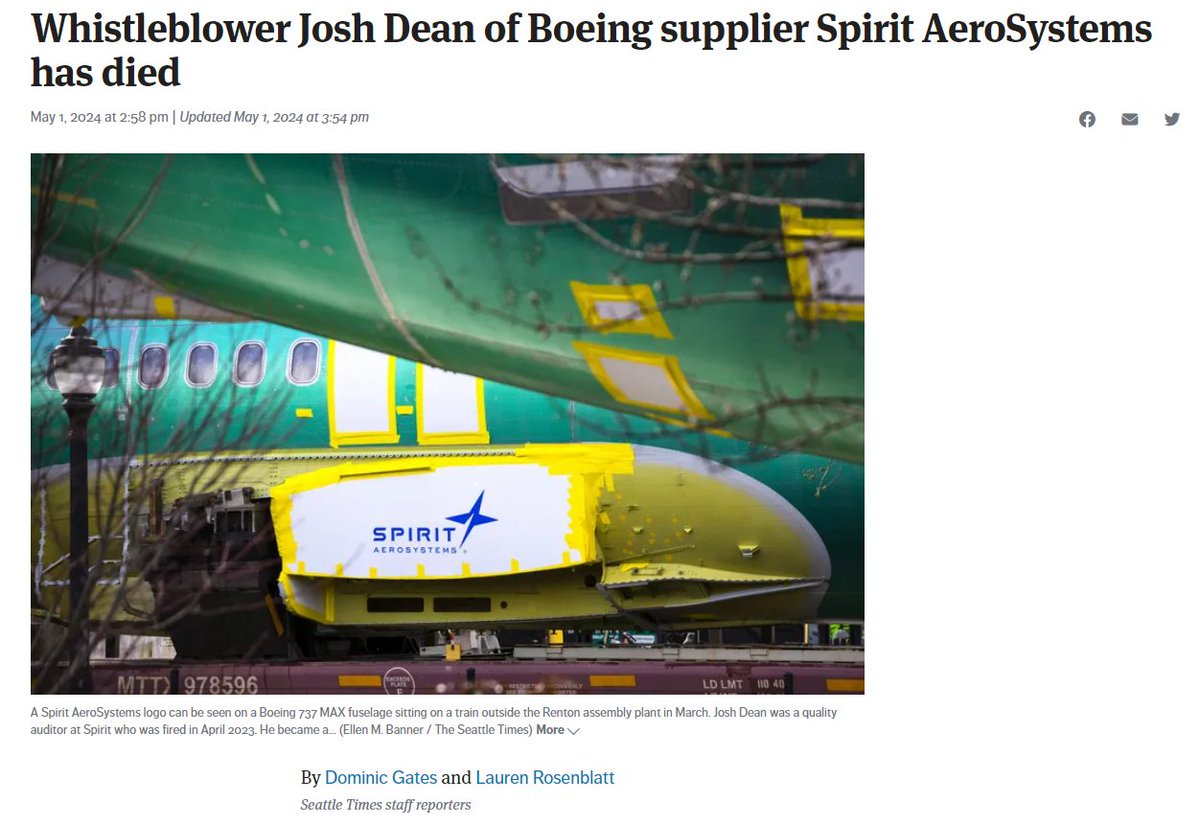 另一位吹哨人死亡