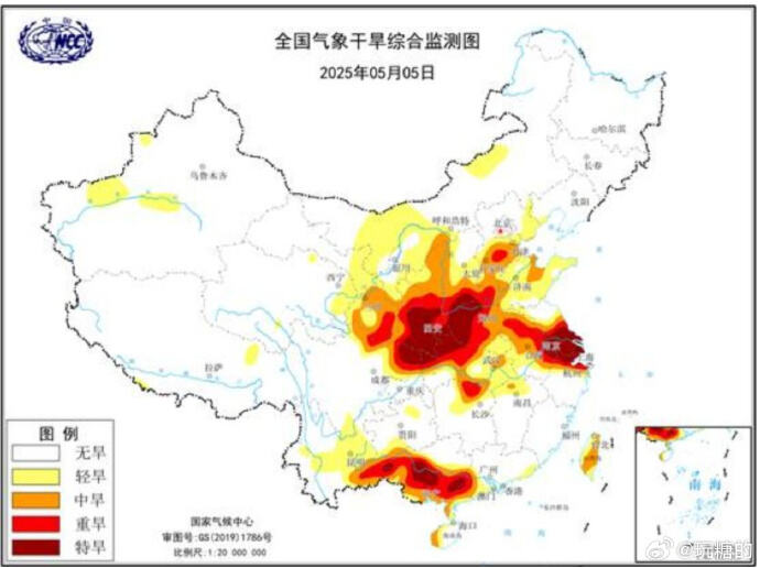 气象干旱预警图