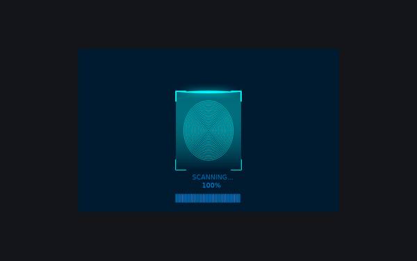 指纹识别身份验证界面