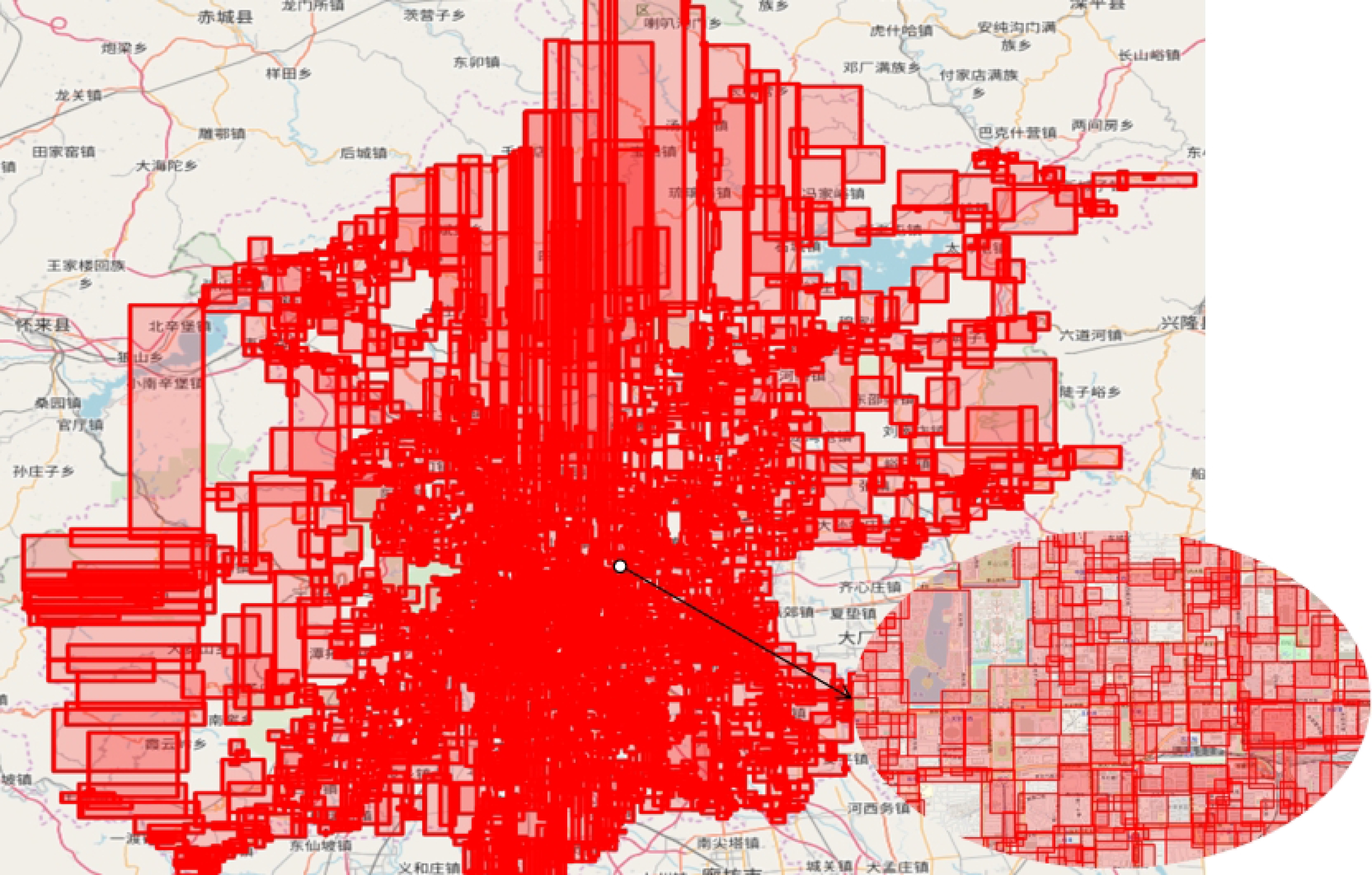 地理空间搜索技术抽象背景图