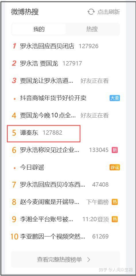 热搜榜截图