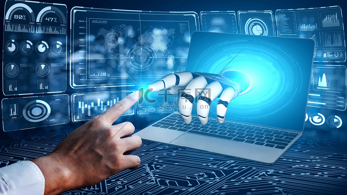 未来人工智能技术概念图