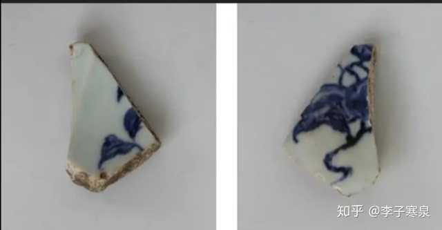 永乐官窑青花瓷碎片，出土于肯尼亚沿海